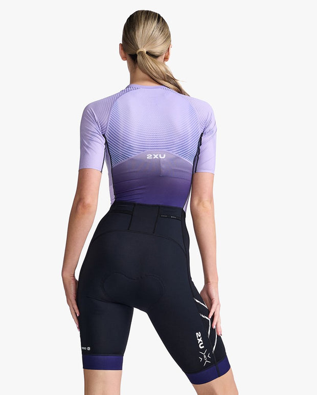 WOMENS LIGHT SPEED SLEEVED TRISUIT PARACHUTE WHITE