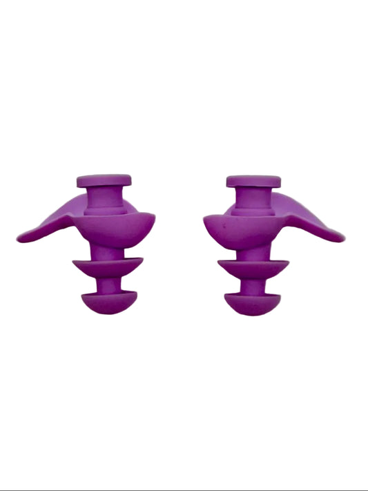 GLYDE HYDRALOCK SILICONE MOULDED EAR PLUGS - PURPLE
