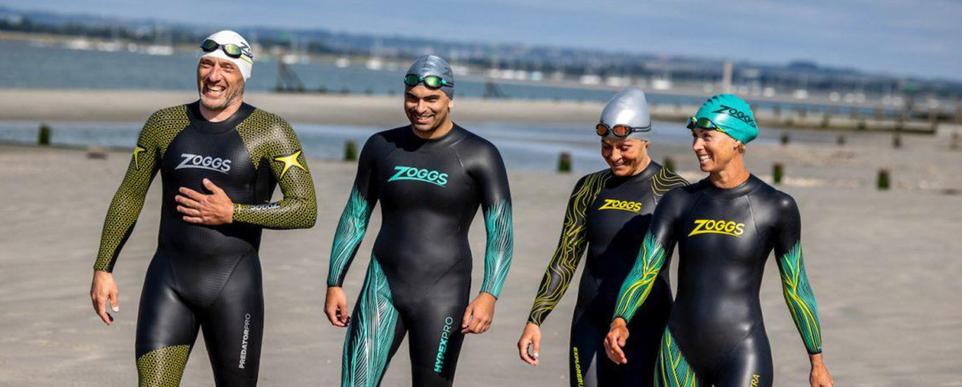 ZOGGS WOMENS PREDATOR TOUR SWIMMING & TRIATHLON WETSUIT - BLACK/TEAL