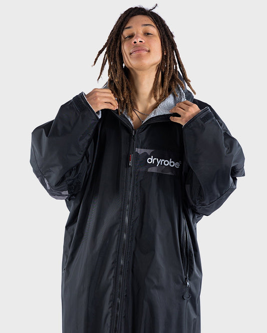 DRYROBE UNISEX ADVANCE LONG SLEEVE - BLACK GREY CAMO