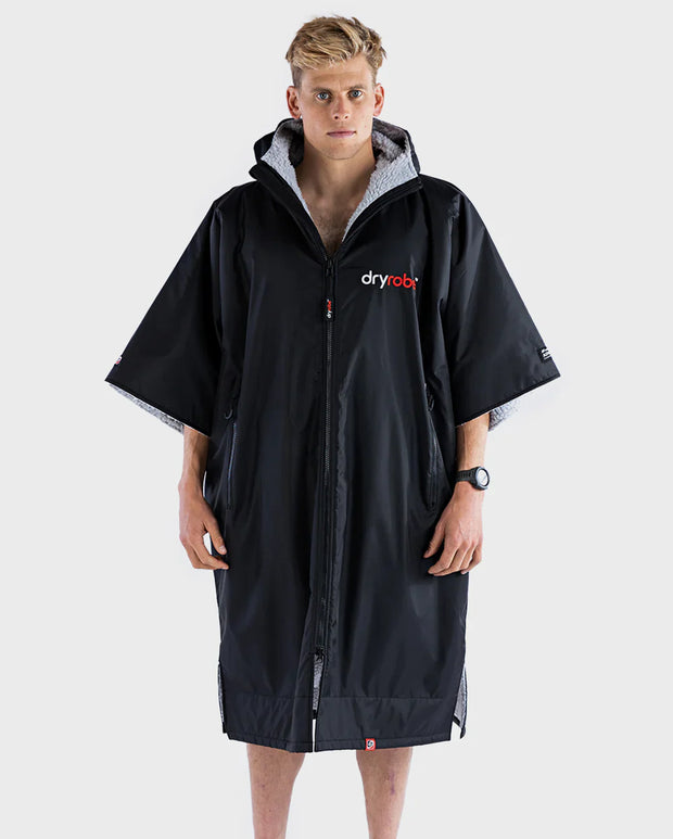 Dryrobe Advance Unisex Short Sleeve - Black/Grey