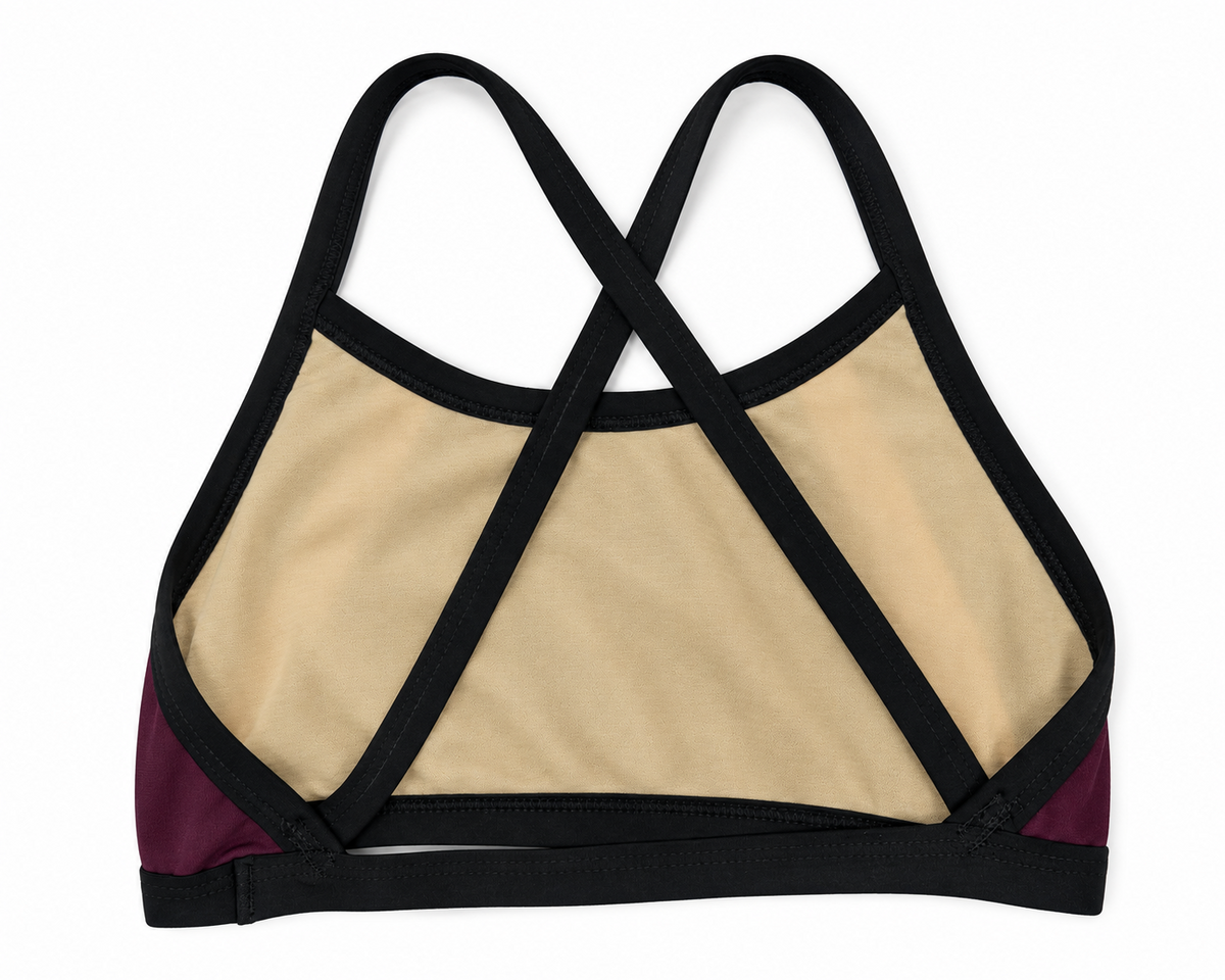FINIS GIRLS CROSSBACK SWIM TOP - SIZE 12