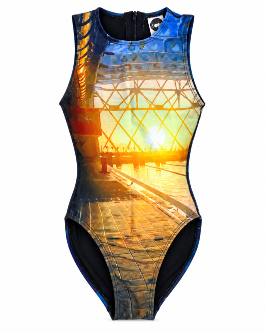 MOJO GIRL'S SUNSET WATERPOLO SUIT