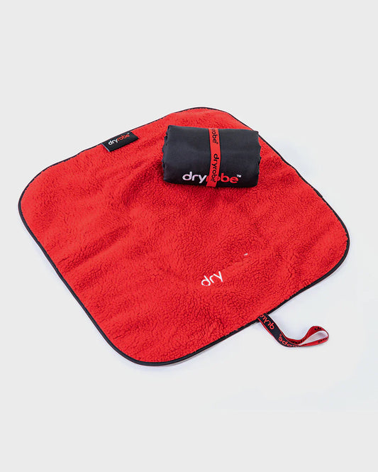 DRYROBE CHANGE MAT - BLACK/RED