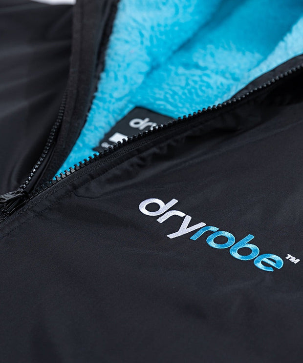 Dryrobe Advance Unisex Long Sleeve - Black/Blue