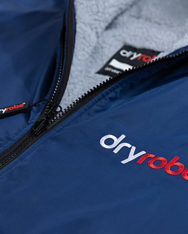 Dryrobe Advance Unisex Long Sleeve - Navy/Grey