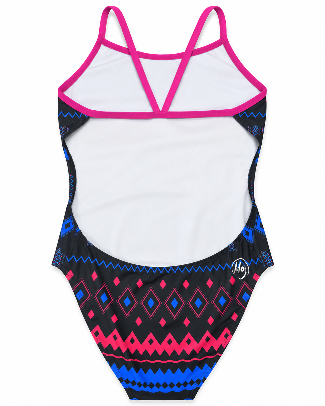 MOJO WOMENS LOVE DIAMONDS SUN BACK ONE PIECE SWIMSUIT