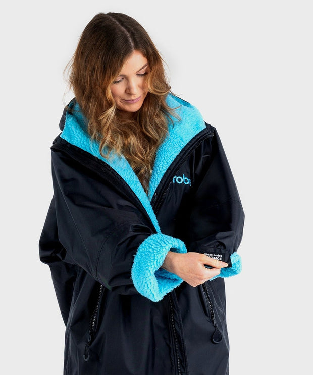 Dryrobe Advance Unisex Long Sleeve - Black/Blue