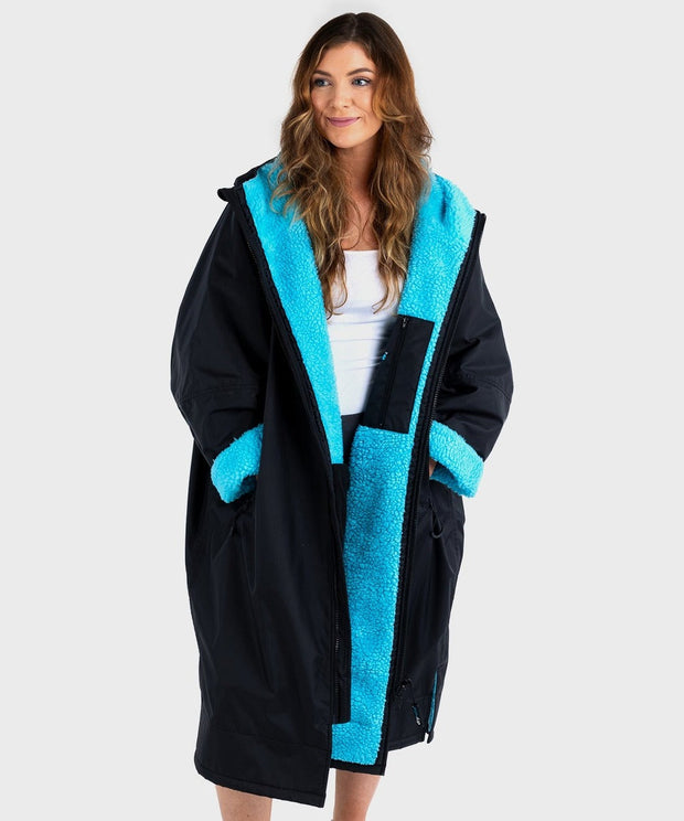 Dryrobe Advance Unisex Long Sleeve - Black/Blue