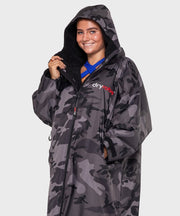 Dryrobe Advance Unisex Long Sleeve - Black Camo/Black