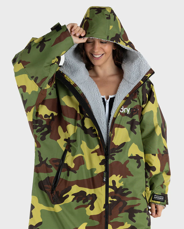 Dryrobe Advance Unisex Long Sleeve - Camo/Grey