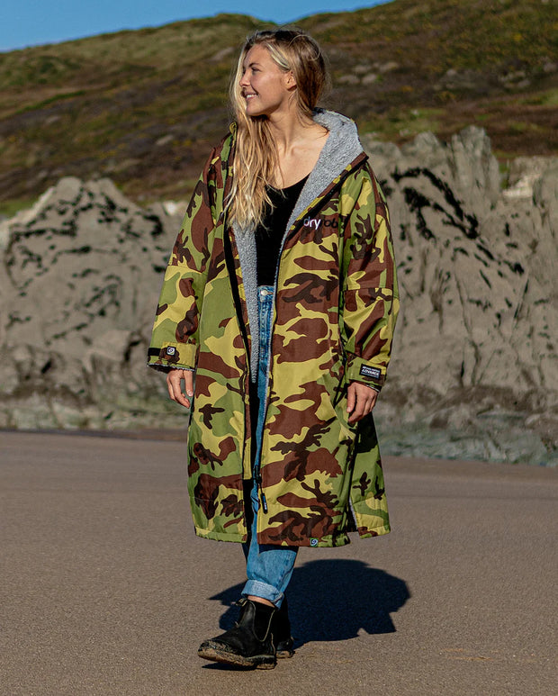 Dryrobe Advance Unisex Long Sleeve - Camo/Grey