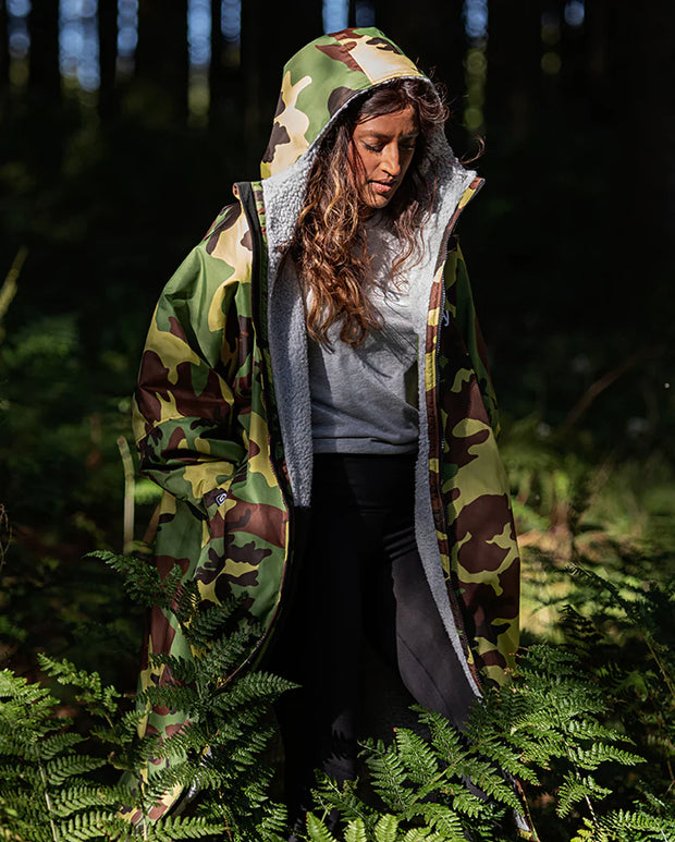 Dryrobe Advance Unisex Long Sleeve - Camo/Grey