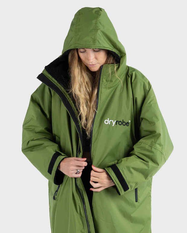 Dryrobe Advance Unisex Long Sleeve - Dark Green/Black