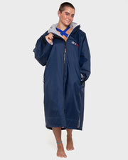 Dryrobe Advance Unisex Long Sleeve - Navy/Grey