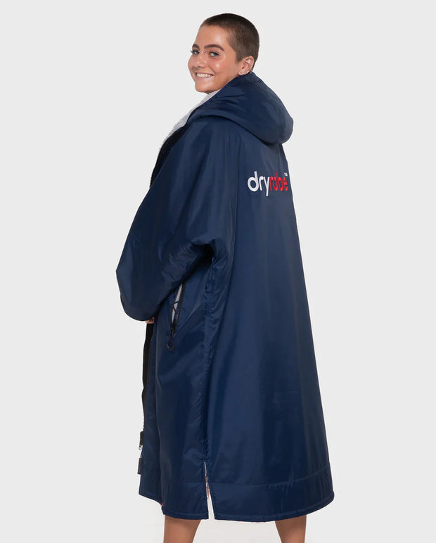 Dryrobe Advance Unisex Long Sleeve - Navy/Grey