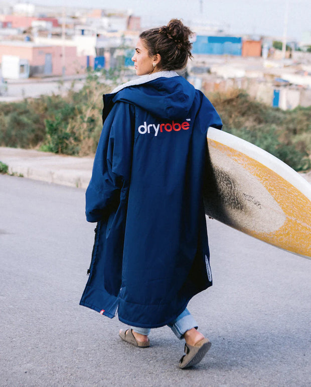 Dryrobe Advance Unisex Long Sleeve - Navy/Grey