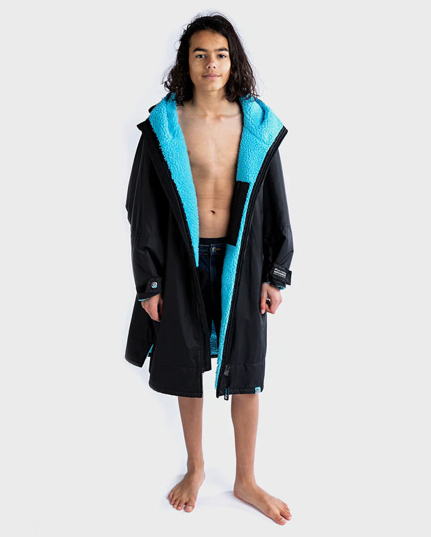 Dryrobe Advance Youth Long Sleeve - Black/Blue