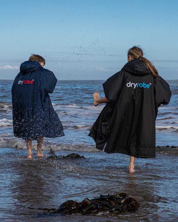 Dryrobe Advance Youth Long Sleeve - Black/Blue