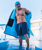 Dryrobe Advance Unisex Long Sleeve - Black/Blue