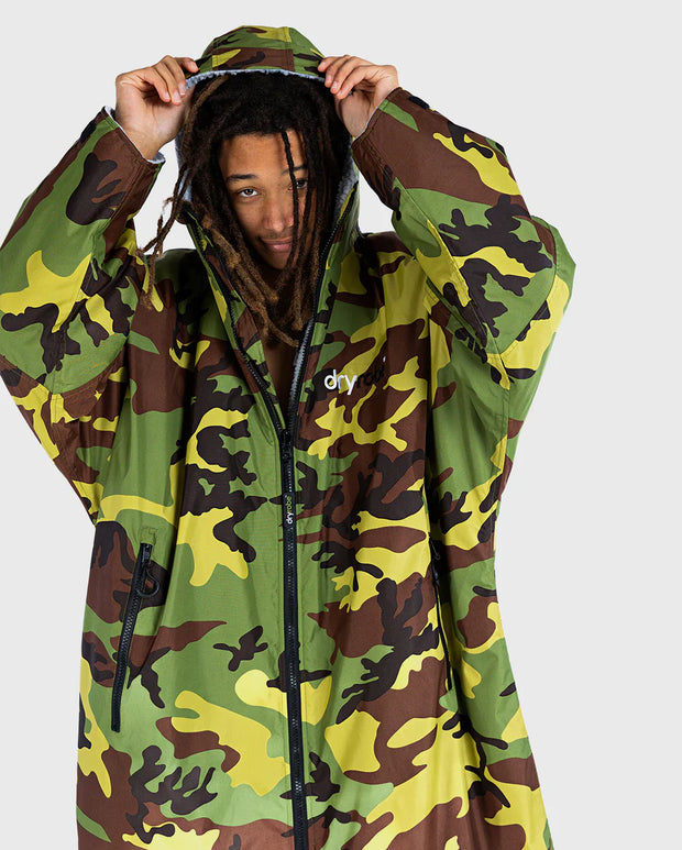 Dryrobe Advance Unisex Long Sleeve - Camo/Grey