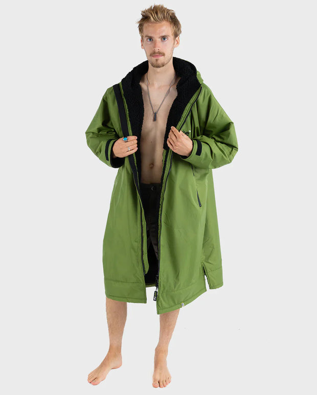 Dryrobe Advance Unisex Long Sleeve - Dark Green/Black