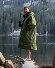 Dryrobe Advance Unisex Long Sleeve - Dark Green/Black