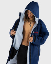 Dryrobe Advance Unisex Long Sleeve - Navy/Grey