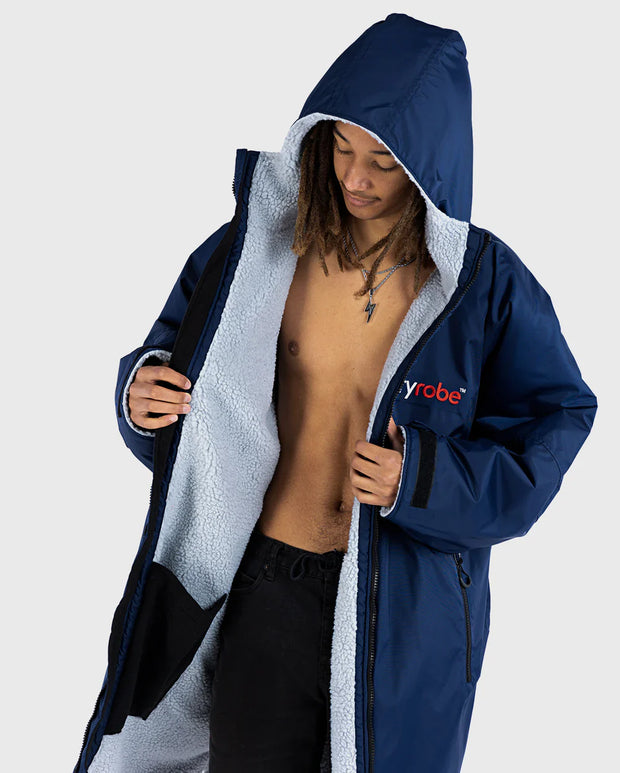 Dryrobe Advance Unisex Long Sleeve - Navy/Grey