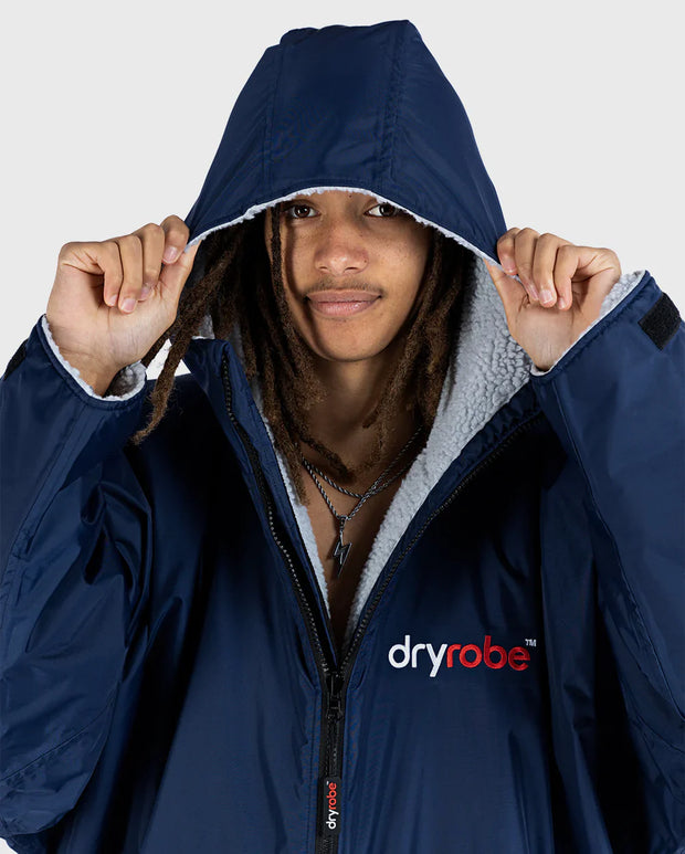 Dryrobe Advance Unisex Long Sleeve - Navy/Grey