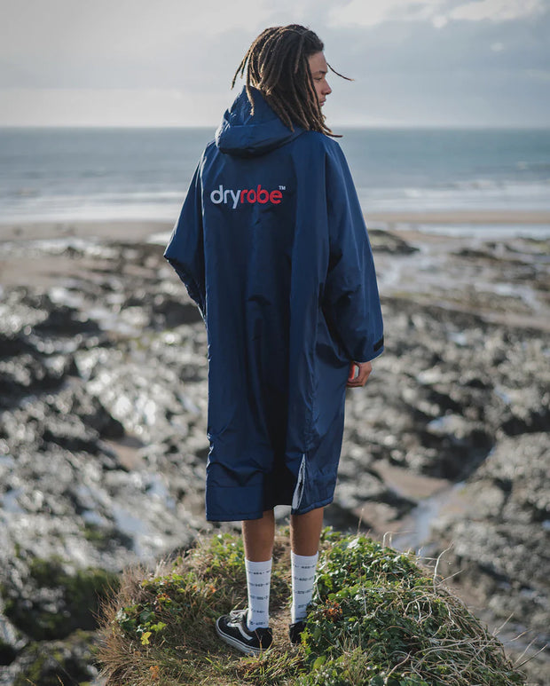 Dryrobe Advance Unisex Long Sleeve - Navy/Grey