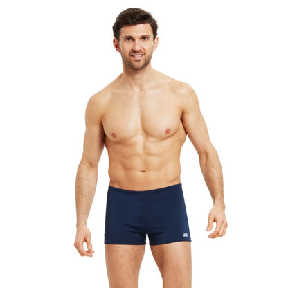ZOGGS MENS COTTESLOE HIP RACER NAVY ONE PIECE SWIMSUIT