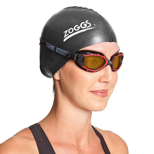 ZOGGS PREDATOR FLEX POLARIZED ULTRA - REGULAR GOGGLE - RED/BLACK