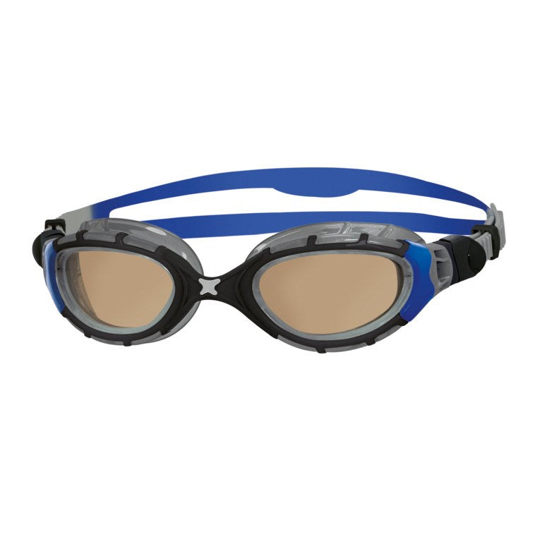 ZOGGS PREDATOR FLEX POLARIZED ULTRA GOGGLE - REGULAR-SILVER BLUE