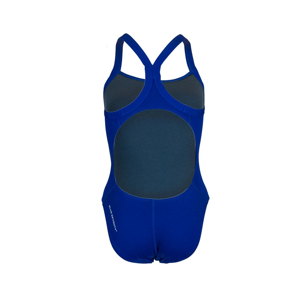 BLUE70 GIRLS SALT WATER BLOCK RACER BACK ONE PIECE SWIMSUIT - ROYAL