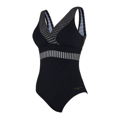 ZOGGS WOMENS SEAFARER SQUARE BACK ONE PIECE SWIMSUIT