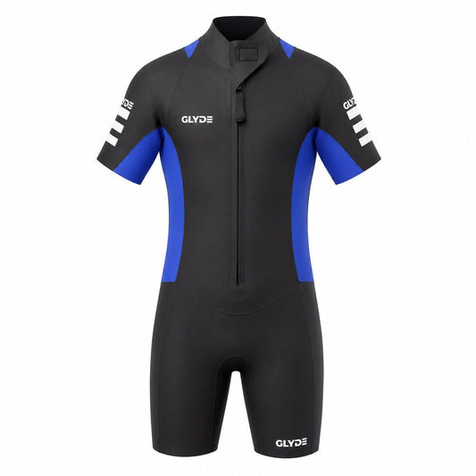 GLYDE MENS AMPHIBIAN SWIMRUN WETSUIT - BLUE OR RED