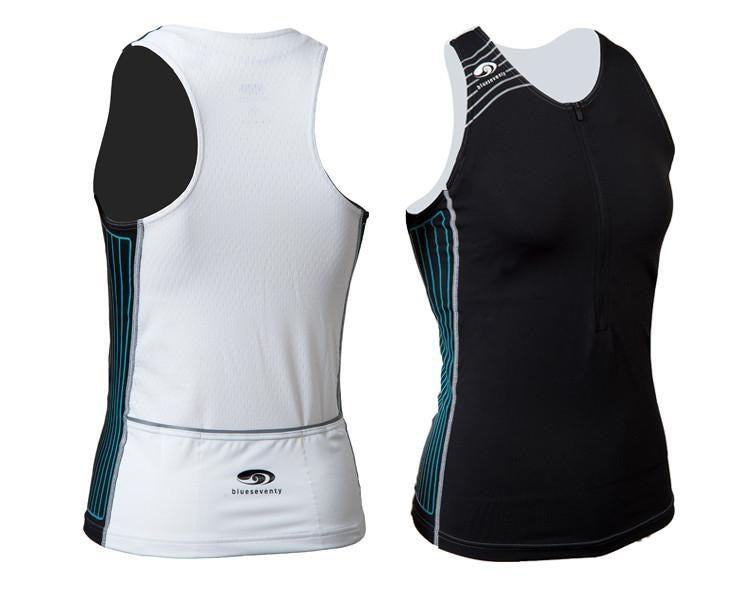 BLUE70 WOMENS TX2000 TRI TANKINI BLACK/TEAL/WHITE