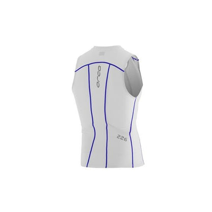ORCA MENS 226 TRI TANK 2015 TRI TOP - WHITE/BLUE