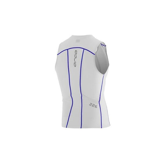 ORCA MENS 226 TRI TANK 2015 TRI TOP - WHITE/BLUE