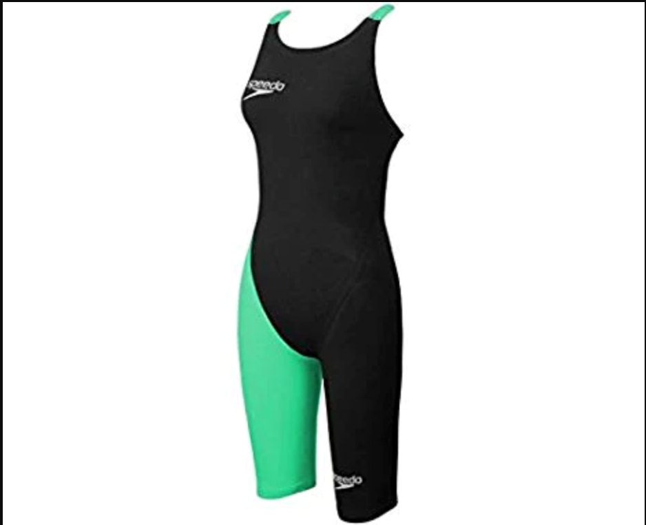 FASTSKIN LZR ELITE 2 V2 BLACK GREEN OPENBACK KNEESKIN SPEEDO