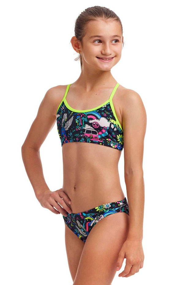 GIRL'S HIPPY DIPPY RACERBACK TWO PIECE