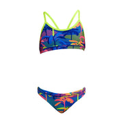 GIRL'S PALM A LOT RACERBACK TWO PIECE