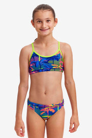 GIRL'S PALM A LOT RACERBACK TWO PIECE
