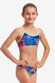 GIRL'S PALM A LOT RACERBACK TWO PIECE