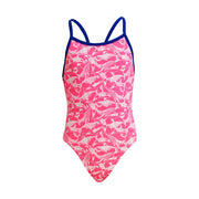 GIRL'S BEACHED BAE SINGLE STRAP ONE PIECE