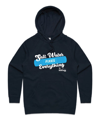 WOMENS HOODIE SALT WATER FIXES EVERYTHING