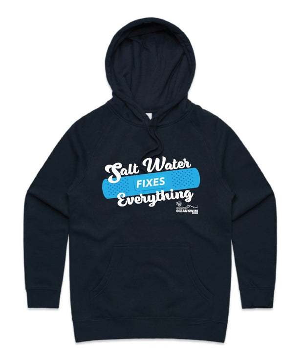 WOMENS HOODIE SALT WATER FIXES EVERYTHING