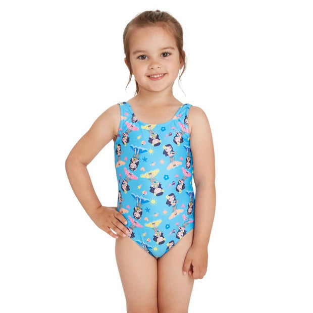 TODDLER GIRLS SCOOPBACK HULA GIRLS PRINT ZOGGS
