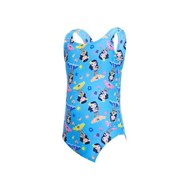 TODDLER GIRLS SCOOPBACK HULA GIRLS PRINT ZOGGS